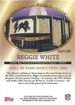 2006 Topps - Hall of Fame Tribute #HOFT-RW Reggie White Back