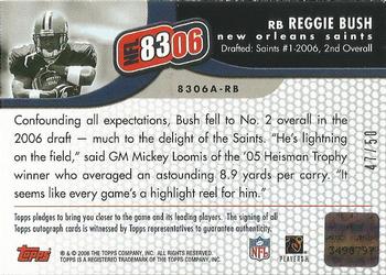 2006 Topps - NFL 8306 Autographs #8306A-RB Reggie Bush Back