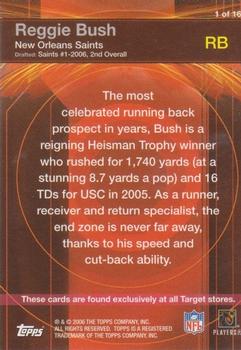 2006 Topps - Red Hot Rookies #1 Reggie Bush Back