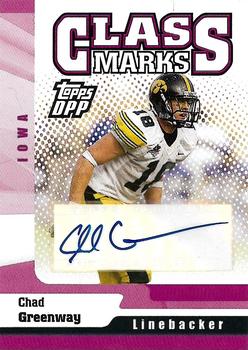 2006 Topps Draft Picks & Prospects - Class Marks Autographs #CM-CG Chad Greenway Front