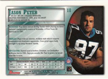 1998 Bowman #18 Jason Peter Back