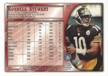 1998 Bowman #85 Kordell Stewart Back