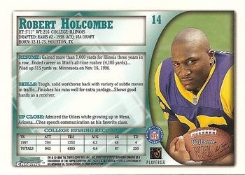 1998 Bowman Chrome #14 Robert Holcombe Back