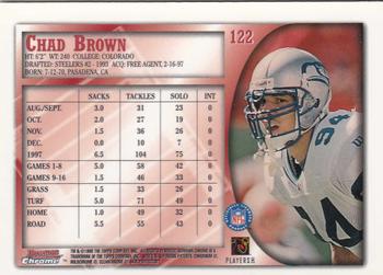 1998 Bowman Chrome #122 Chad Brown Back