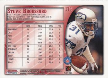 1998 Bowman Chrome #173 Steve Broussard Back