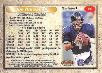 1998 Bowman's Best #95 Jim Harbaugh Back