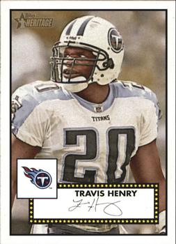 2006 Topps Heritage - Black Backs #18 Travis Henry Front