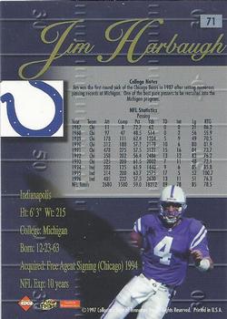 1998 Collector's Edge Advantage #71 Jim Harbaugh Back