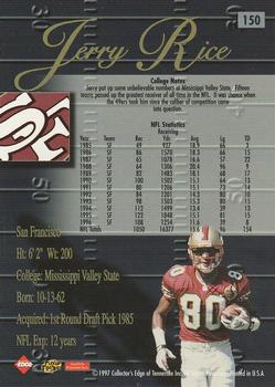 1998 Collector's Edge Advantage #150 Jerry Rice Back