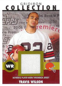 2006 Topps Heritage - Gridiron Collection Jersey #GC-TW Travis Wilson Front
