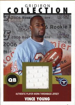 2006 Topps Heritage - Gridiron Collection Jersey #GC-VY Vince Young Front