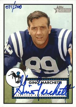 2006 Topps Heritage - Real One Autographs #ROA-GM Gino Marchetti Front