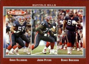 2006 Topps Total - Red #213 Jason Peters / Bennie Anderson / Chris Villarrial Front