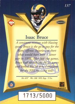 1998 Collector's Edge Masters #137 Isaac Bruce Back