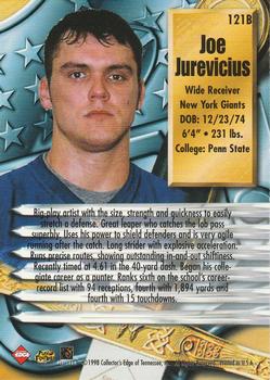 1998 Collector's Edge Supreme Season Review #121B Joe Jurevicius Back