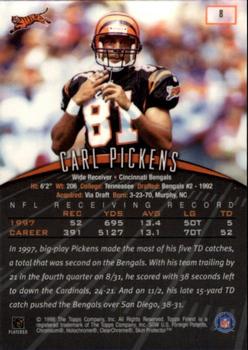 1998 Finest #8 Carl Pickens Back