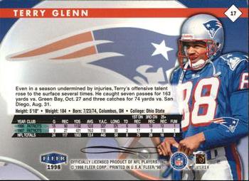 1998 Fleer Tradition #17 Terry Glenn Back