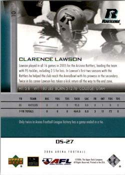 2006 Upper Deck AFL #10 Clarence Lawson Back