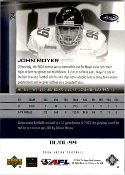 2006 Upper Deck AFL #24 John Moyer Back