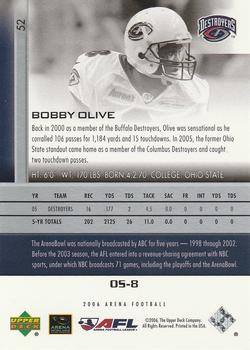 2006 Upper Deck AFL #52 Bobby Olive Back