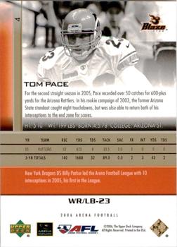 2006 Upper Deck AFL - Gold #4 Tom Pace Back