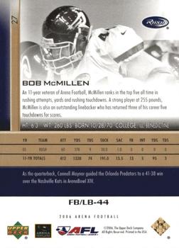 2006 Upper Deck AFL - Gold #27 Bob McMillen Back
