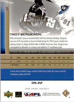 2006 Upper Deck AFL - Gold #69 Troy Bergeron Back