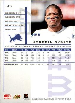 1998 Leaf Rookies & Stars #37 Johnnie Morton Back
