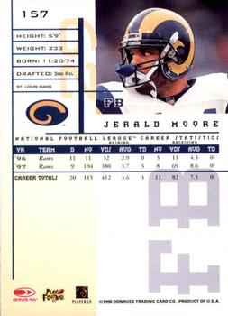 1998 Leaf Rookies & Stars #157 Jerald Moore Back