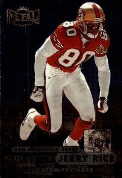 1998 Metal Universe #1 Jerry Rice Front