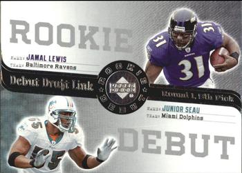 2006 Upper Deck Rookie Debut - Draft Link #DDL-77 Junior Seau / Jamal Lewis Front