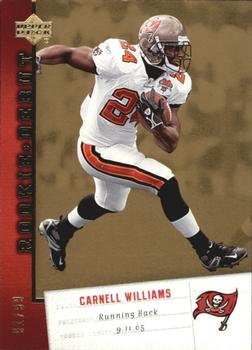 2006 Upper Deck Rookie Debut - Gold #92 Carnell Williams Front