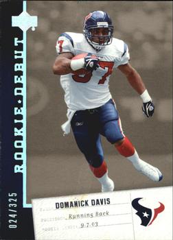 2006 Upper Deck Rookie Debut - Holofoil #40 Domanick Davis Front