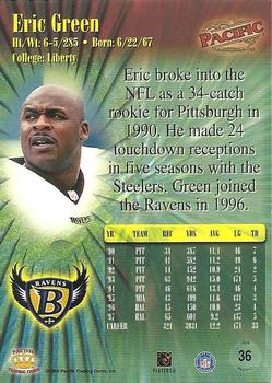 1998 Pacific #36 Eric Green Back