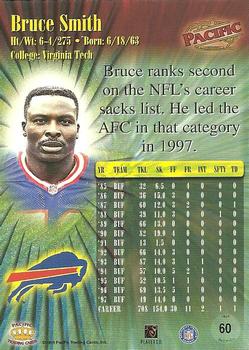1998 Pacific #60 Bruce Smith Back