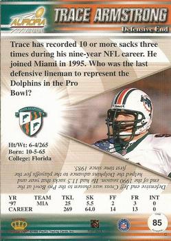 1998 Pacific Aurora #85 Trace Armstrong Back