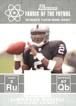 2007 Bowman - Fabric of the Future #FF-JR JaMarcus Russell Front