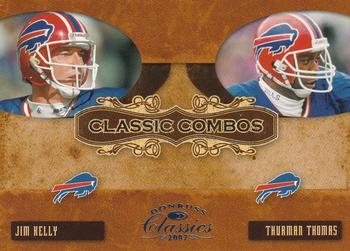 2007 Donruss Classics - Classic Combos Platinum #CC-8 Thurman Thomas / Jim Kelly Front