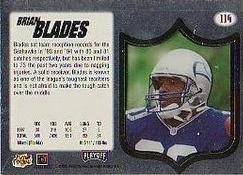 1998 Playoff Absolute SSD Hobby #114 Brian Blades Back