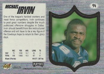 1998 Playoff Absolute SSD Hobby #94 Michael Irvin Back