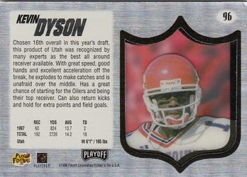 1998 Playoff Absolute SSD Hobby #96 Kevin Dyson Back