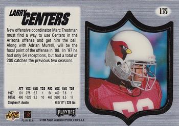 1998 Playoff Absolute SSD Hobby #135 Larry Centers Back