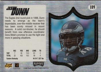 1998 Playoff Absolute SSD Hobby #189 Jason Dunn Back