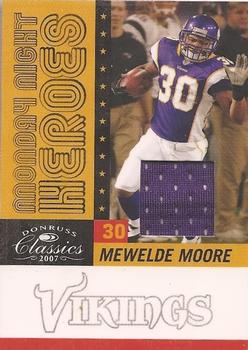 2007 Donruss Classics - Monday Night Heroes Jerseys #MNH-15 Mewelde Moore Front
