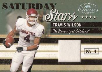 2007 Donruss Classics - Saturday Stars Jerseys #SS-12 Travis Wilson Front