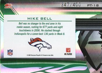 2007 Donruss Elite - Passing the Torch Green #PT-18 Mike Bell Back