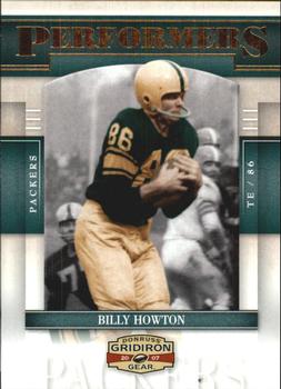 2007 Donruss Gridiron Gear - Performers Gold #P-6 Billy Howton Front