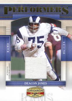2007 Donruss Gridiron Gear - Performers Jerseys #P-15 Deacon Jones Front