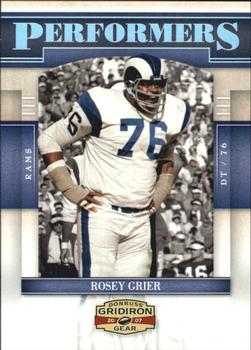 2007 Donruss Gridiron Gear - Performers Silver #P-29 Rosey Grier Front