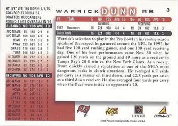 1998 Score #3 Warrick Dunn Back